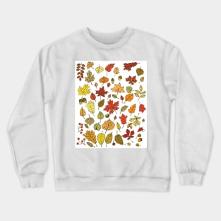 Autumn leaves, nuts and berries Crewneck Sweatshirt